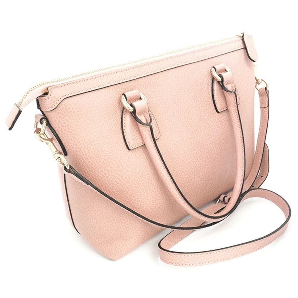 Gucci Pink Shoulder Handbag Interlocking Bag GG